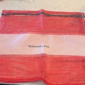 Eckhaus Latta Vibrant Red Mesh Tote